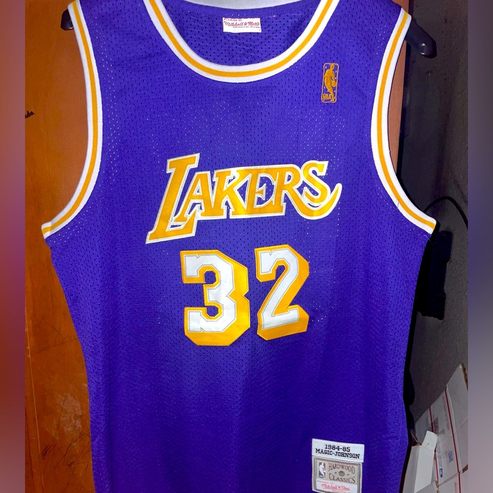 Los Angeles Lakers Mitchell & Ness Magic Johnson Jersey Hardwood Classics
